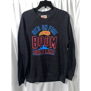 Homage NBA Jam Boom Shaka Laka Hes On‎ Fire Sweatshirt Medium